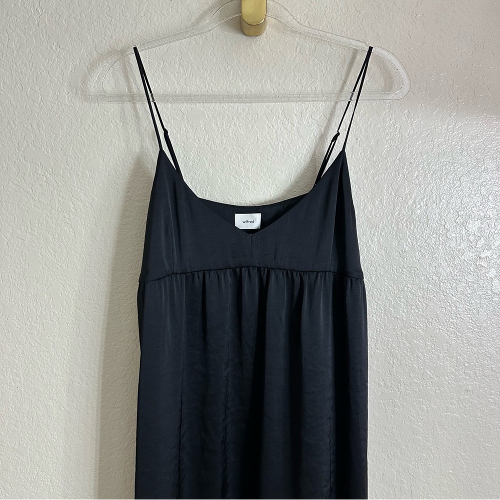 Wilfred Aritzia Lover Satin Mini babydoll dress size M - Picture 5 of 14